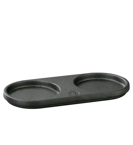 ZASSENHAUS | podstawka pod młynki, żeliwo, 20 x 9 cm, na 2 młynki o średnicy do 7,5 cm