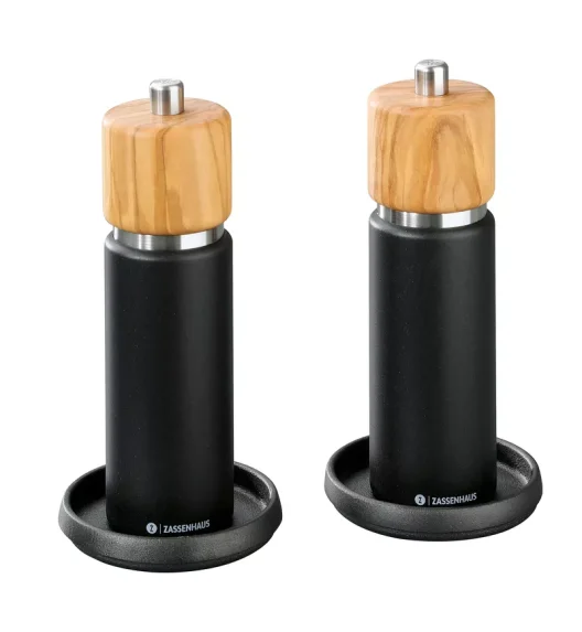 ZASSENHAUS | podstawki pod młynki, 2 szt., żeliwo, śred. 9 cm, na młynki o średnicy do 7,5 cm