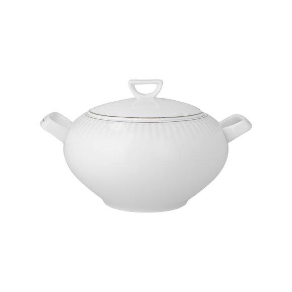 CHODZIEŻ YVONNE H109 PLATYNOWA Waza 3 l / porcelana