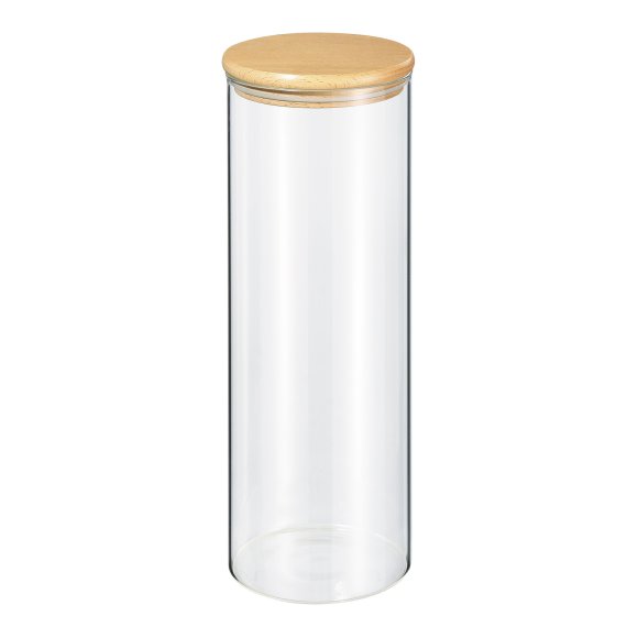 ZASSENHAUS | pojemnik kuchenny, szkło borokrzemowe/drewno bukowe, 2,0 l, śred. 10,5 x 30 cm