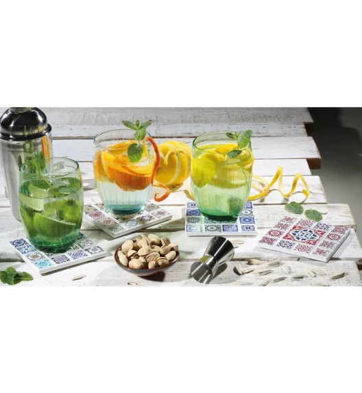 ZASSENHAUS | Agadir | podkładka, ceramika/korek, 16 x 16 cm, gwiazda