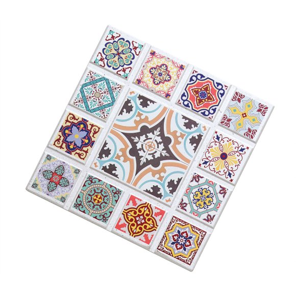 ZASSENHAUS | Casablanca | podkładka pod gorące naczynia, ceramika/korek, 20 x 20 cm, gwiazda