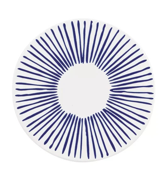 ZASSENHAUS | Nordic | podkładka pod szklankę, ceramika/korek, śred. 11 cm, kreski