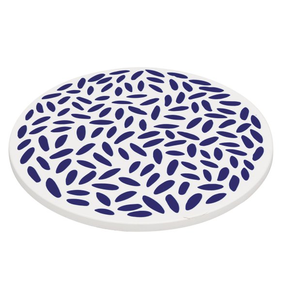 ZASSENHAUS | Nordic | podkładka pod gorące naczynia, ceramika/korek, śred. 20 cm, krople