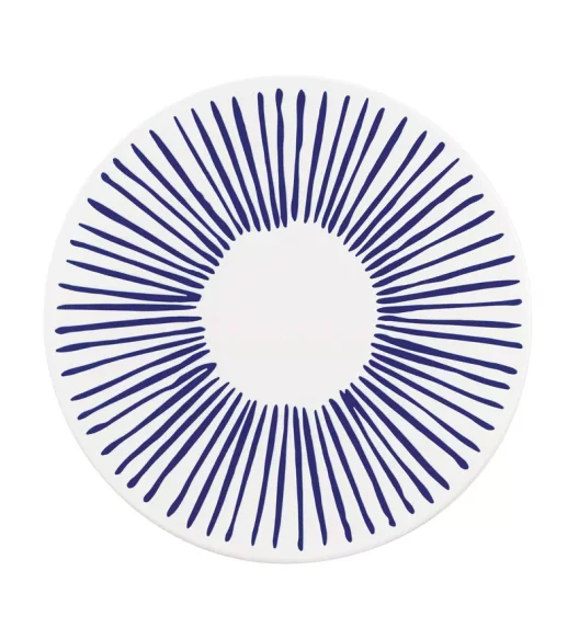 ZASSENHAUS | Nordic | podkładka pod gorące naczynia, ceramika/korek, śred. 20 cm, kreski