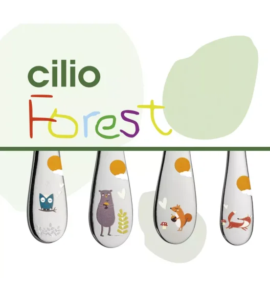 CILIO | Forest | sztućce dla dzieci, 4 el.
