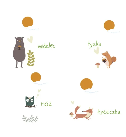 CILIO | Forest | sztućce dla dzieci, 4 el.