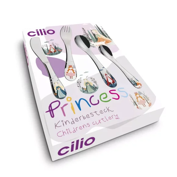 CILIO | Princess | sztućce dla dzieci, 4 el.
