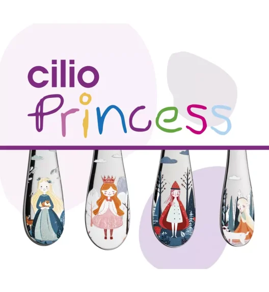 CILIO | Princess | sztućce dla dzieci, 4 el.