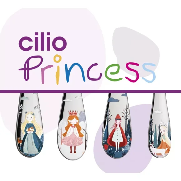CILIO | Princess | sztućce dla dzieci, 4 el.