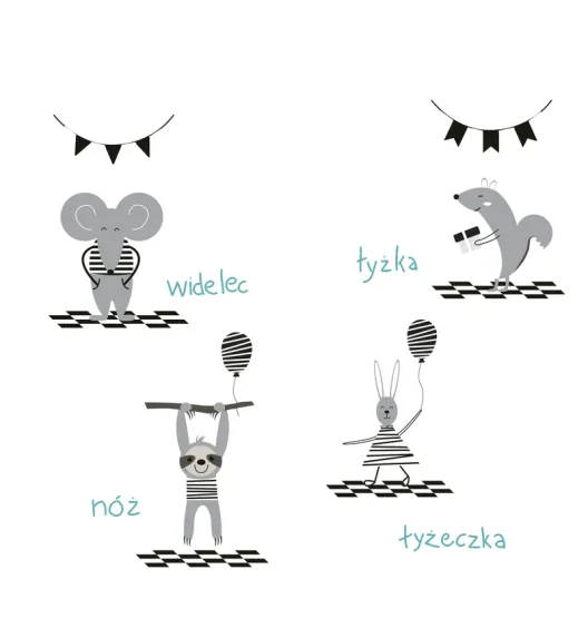 CILIO | Party | sztućce dla dzieci, 4 el.