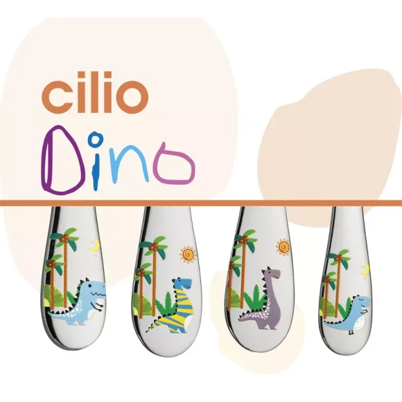 CILIO | Dino | sztućce dla dzieci, 4 el.