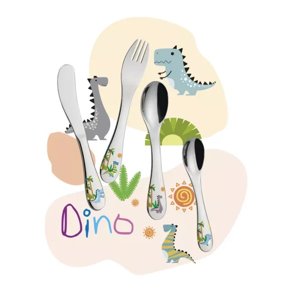 CILIO | Dino | sztućce dla dzieci, 4 el.