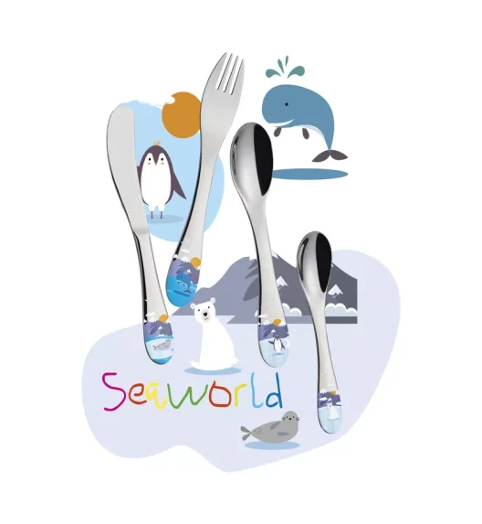 CILIO | Seaworld | sztućce dla dzieci, 4 el.