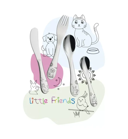 CILIO | Little Friends | sztućce dla dzieci, 4 el.