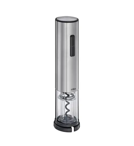 CILIO | Brunello | korkociąg elektryczny ładowany przez USB, stal nierdzewna, śred. 5 x 21 cm