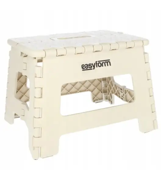 EASYFORM Stołek / Taboret składany antypoślizgowy 22 cm / beżowy / tworzywo sztuczne