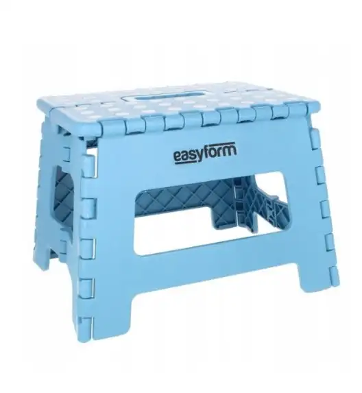 EASYFORM Stołek / Taboret składany antypoślizgowy 22 cm / niebieski / tworzywo sztuczne