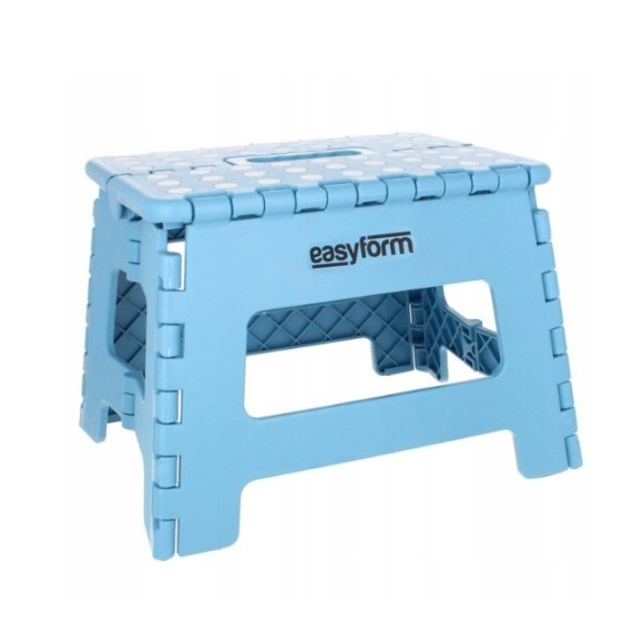EASYFORM Stołek / Taboret składany antypoślizgowy 22 cm / niebieski / tworzywo sztuczne