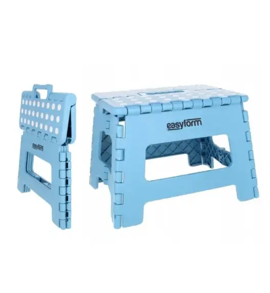 EASYFORM Stołek / Taboret składany antypoślizgowy 22 cm / niebieski / tworzywo sztuczne