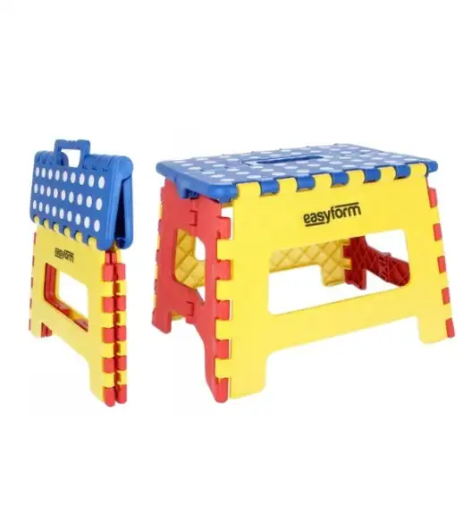 EASYFORM Stołek / Taboret składany antypoślizgowy 22 cm / multi kolor / tworzywo sztuczne