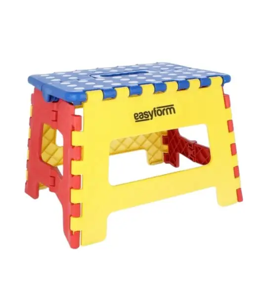 EASYFORM Stołek / Taboret składany antypoślizgowy 22 cm / multi kolor / tworzywo sztuczne