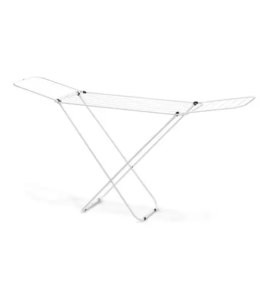 TADAR BASIC Suszarka balkonowa 182 x 40 x 86 cm / biała / rozkładana / z 2 skrzydłami