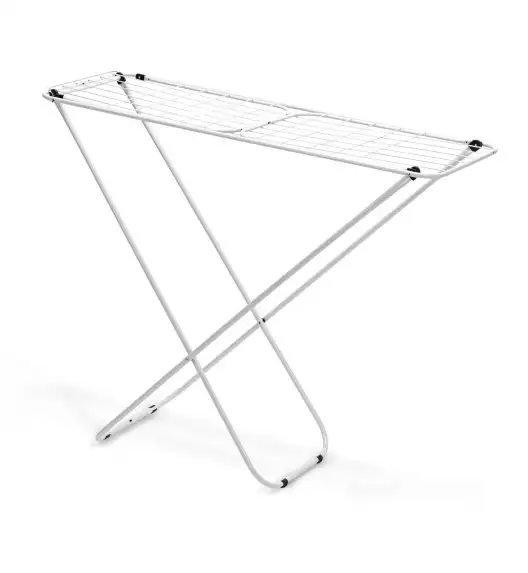 TADAR BASIC Suszarka balkonowa 182 x 40 x 86 cm / biała / rozkładana / z 2 skrzydłami