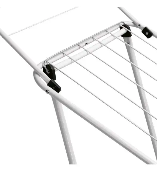 TADAR BASIC Suszarka balkonowa 182 x 40 x 86 cm / biała / rozkładana / z 2 skrzydłami