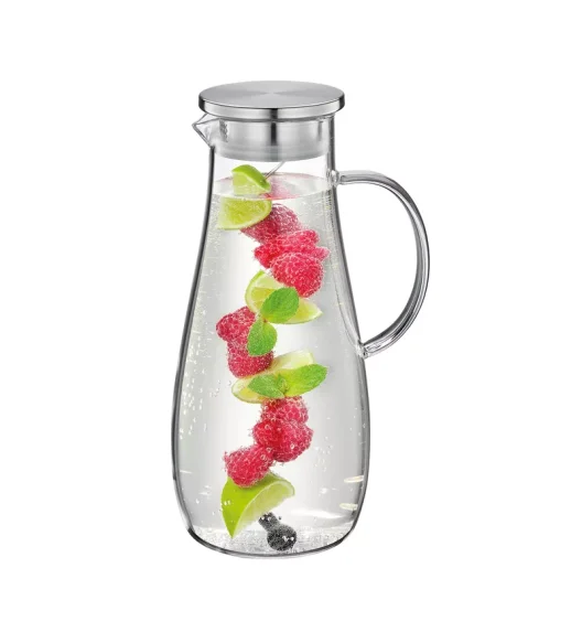 CILIO | Tropicana | szklany dzbanek na wodę, ze spiralą na owoce, 2,0 l