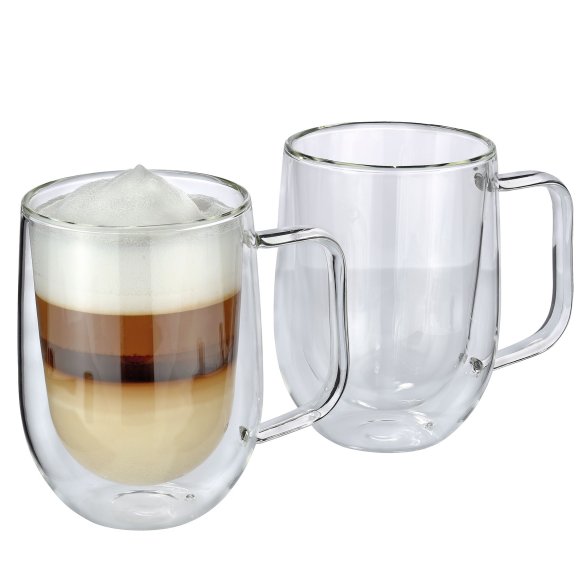 CILIO | Veneto | szklanki do latte macchiato, 2 szt., szkło borokrzemowe, 0,3 l, śred. 8,5 x 12 cm