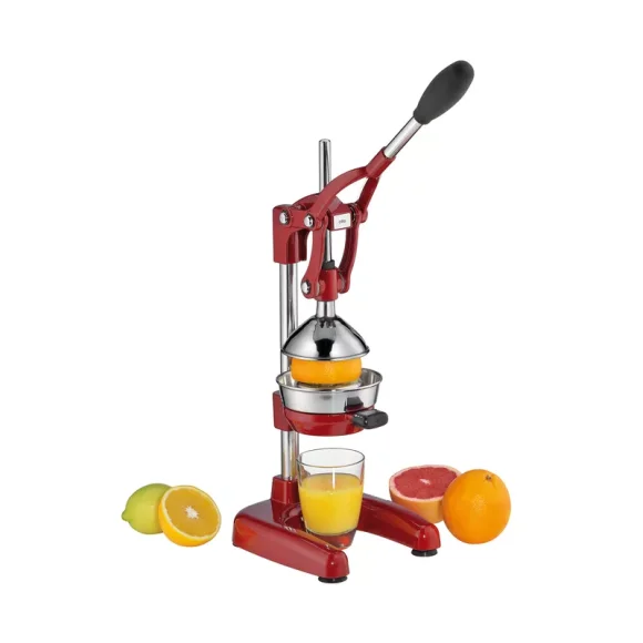 CILIO | Amalfi | wyciskacz do cytrusów, 18x23x43 cm, czerwony błyszczący