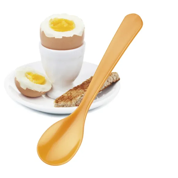 CILIO | Colore | łyżeczka do jajek, 12 cm, tworzywo sztuczne, pomarańczowa