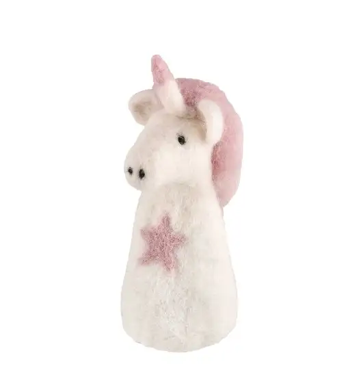 CILIO | Lana | ogrzewacz na jajko, owcza wełna, wys. 13 cm, jednorożec