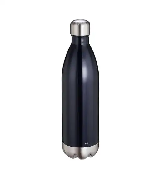 CILIO | Elegante | butelka termiczna, stalowa czarna 1,0 l