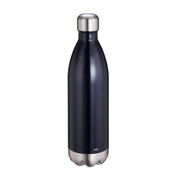 CILIO | Elegante | butelka termiczna, stalowa czarna 1,0 l