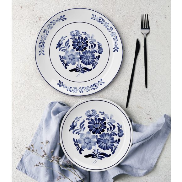 MG HOME | SINTRA Zestaw obiadowy 18 el / 6 os / porcelana dekorowana