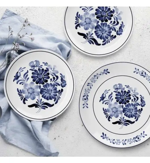 MG HOME | SINTRA Zestaw obiadowy 18 el / 6 os / porcelana dekorowana