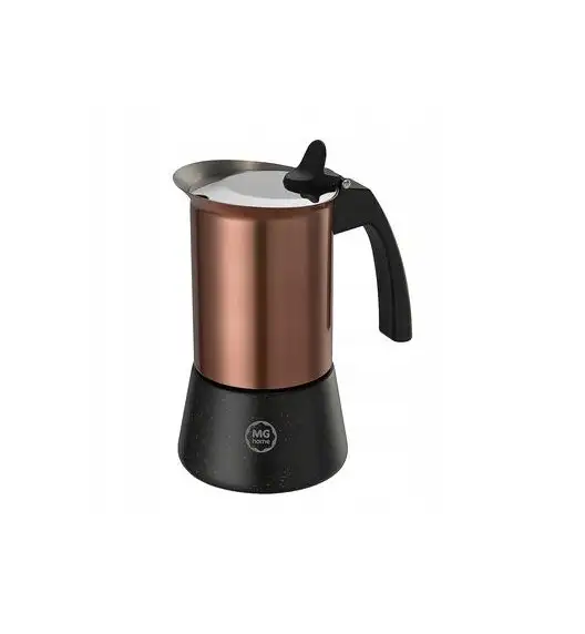 MG HOME | DOPPIO Kawiarka stalowa / rose gold