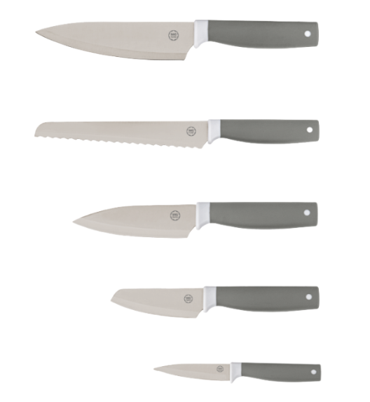 MG HOME | ENZO Zestaw 5 noży w bloku / stal nierdzewna