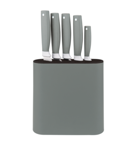 MG HOME | ENZO Zestaw 5 noży w bloku / stal nierdzewna