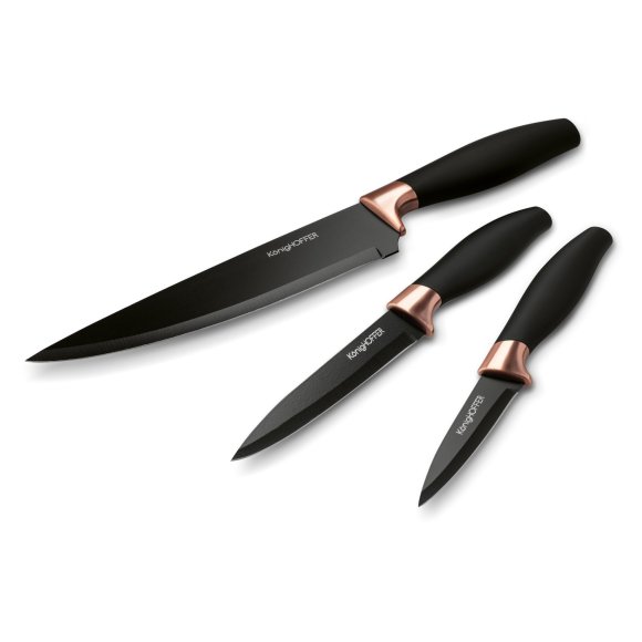 KONIGHOFFER DARK KPL.NOŻY 3ELEM. 20CM/12,5CM/9CM