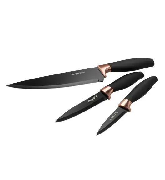 KONIGHOFFER DARK KPL.NOŻY 3ELEM. 20CM/12,5CM/9CM