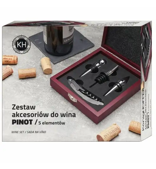 KONIGHOFFER PINOT ZESTAW DO WINA 5 ELEM. PUDEŁKO