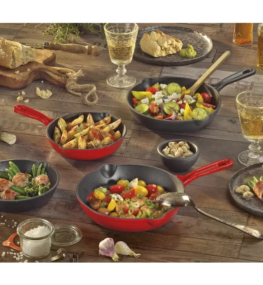 KÜCHENPROFI | Provence | patelnia żeliwna, śred. 20 cm, czarna