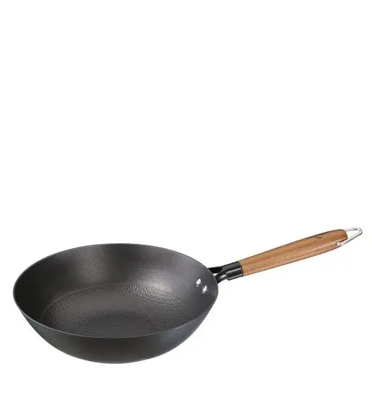KÜCHENPROFI | Country | wok żeliwny z powłoką nieprzywierającą, śred. 28 cm, czarny