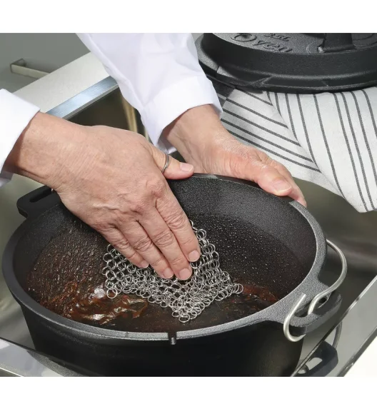 KÜCHENPROFI | BBQ | myjka stalowa, 14 x 12 cm