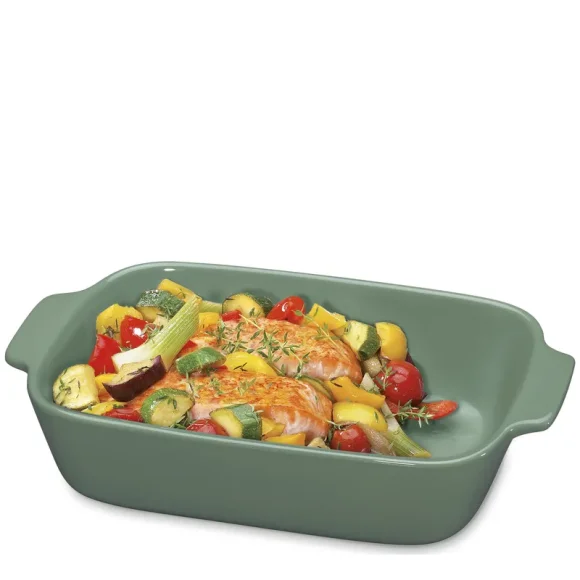 KÜCHENPROFI | Porto | ceramiczna brytfanna, 30 x 19 x 6,5 cm, zielona