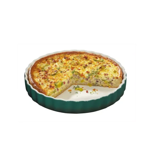 KÜCHENPROFI | PROVENCE | forma do tarty, ceramika, śred. 28 cm, zielona