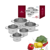 GERLACH MODEL Komplet Garnki z pokrywkami 10 el / stal nierdzewna 18/10 / INDUKCJA 